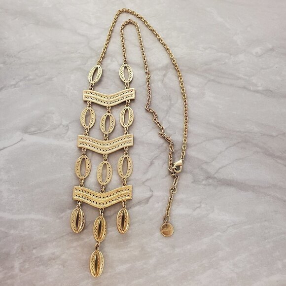 ✨ Stella and Dot Vintage Antique Boho Summer Iconic Kimberly Statement Necklace - Picture 1 of 16